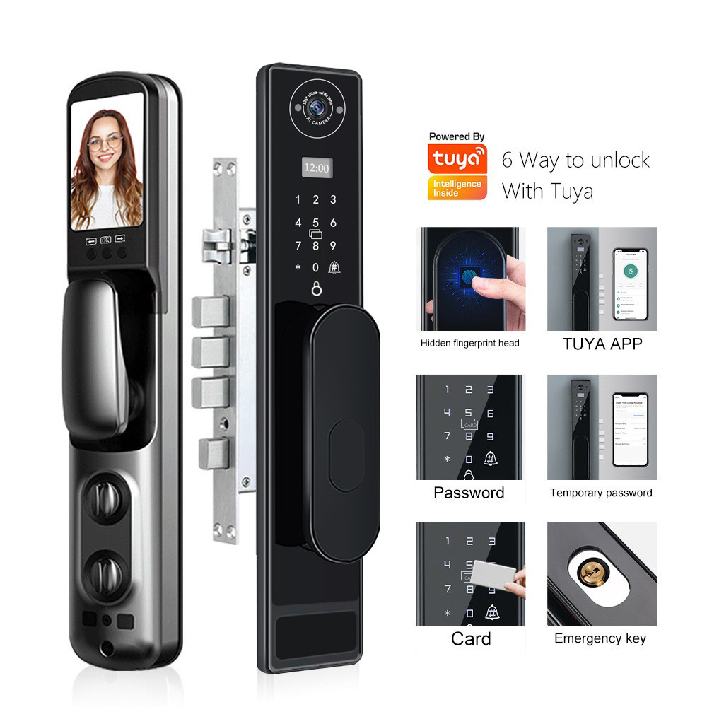 Smart Door Lock Wifi - Automatic TUYA Wifi Cat Eye Capture