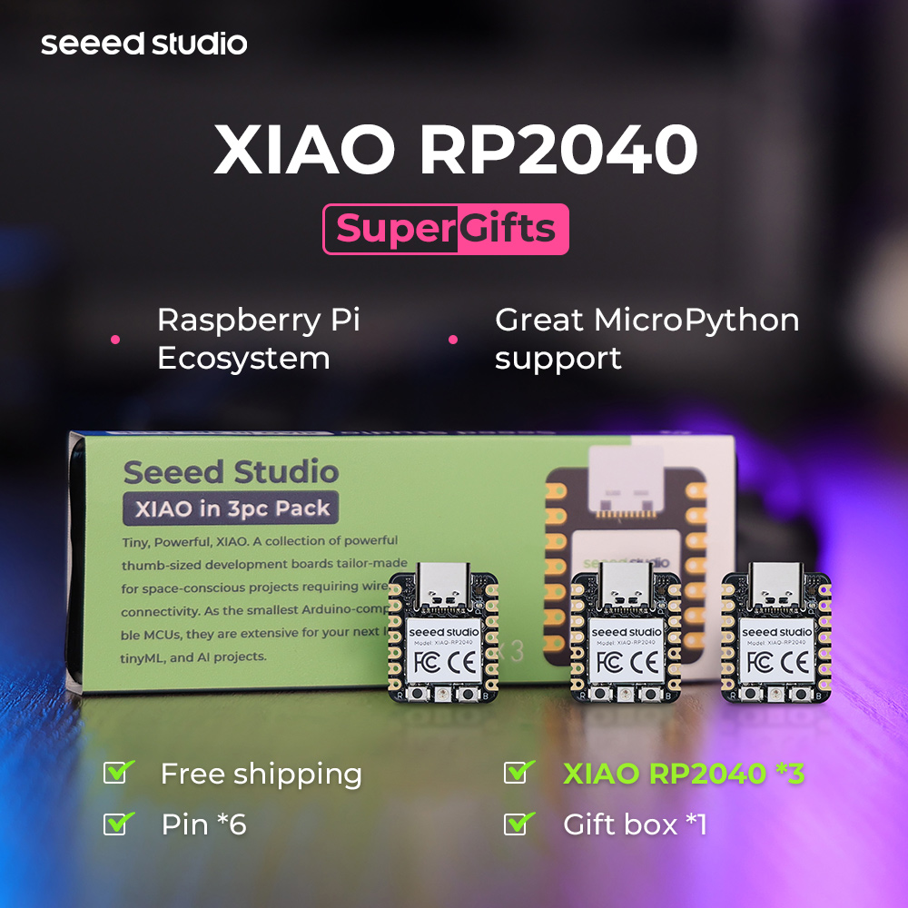 RP2040 -Seeed Studio XIAO RP20 - Microcontroller Kit recension och pris