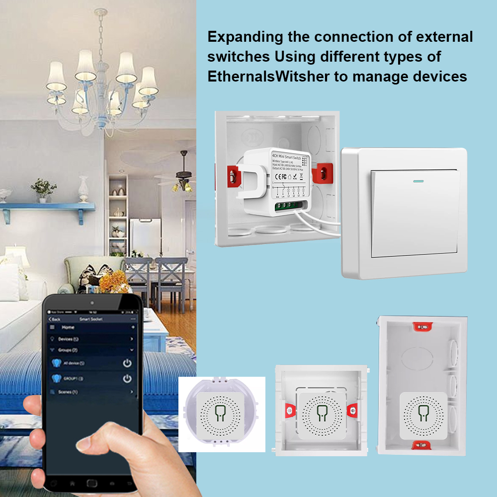 Tuya WiFi Smart Switch 1/2/3/4 - Smart Light Switch Wifi recension och pris