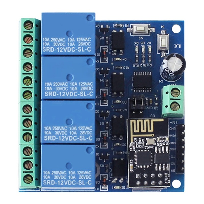 ESP8266 ESP-01 4-way WiFi rela - Esp8266 Relay Module recension och pris