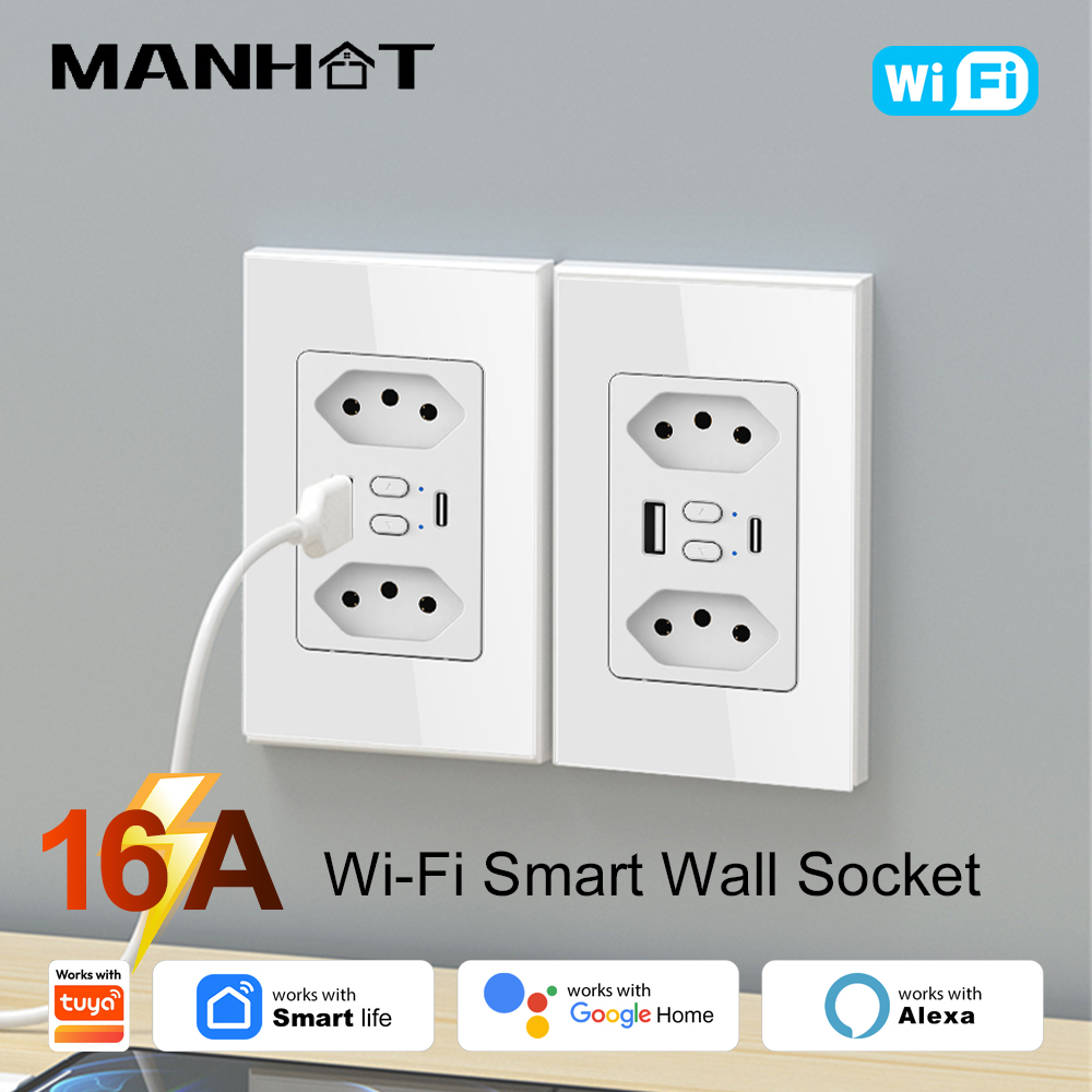 MANHOT Wifi Smart Brazil Socke - Wifi Smart Plug recension och pris