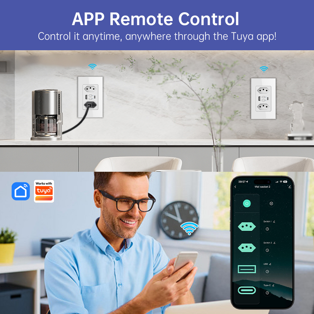 MANHOT Wifi Smart Brazil Socke - Wifi Smart Plug recension och pris
