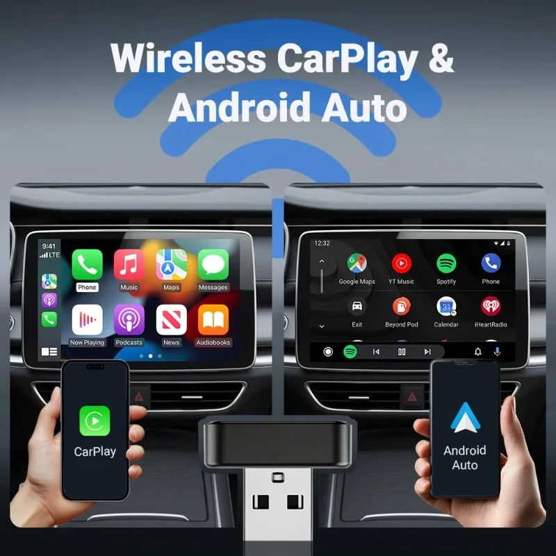 2-in-1 CarPlay Android Auto Wi - Wifi Smart Plug recension och pris