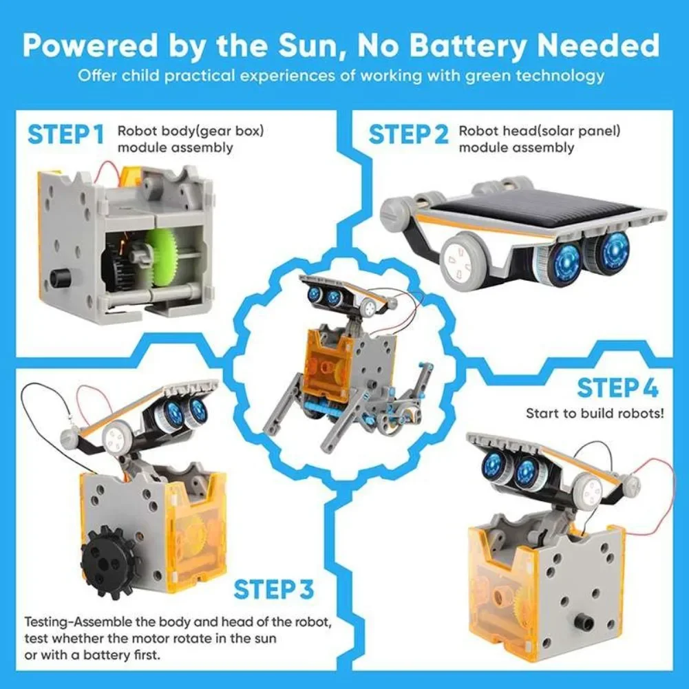 13 in 1 Solar Powered Robot Sc - Electronics Project Kit recension och pris
