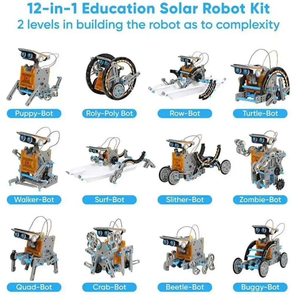 13 in 1 Solar Powered Robot Sc - Electronics Project Kit recension och pris