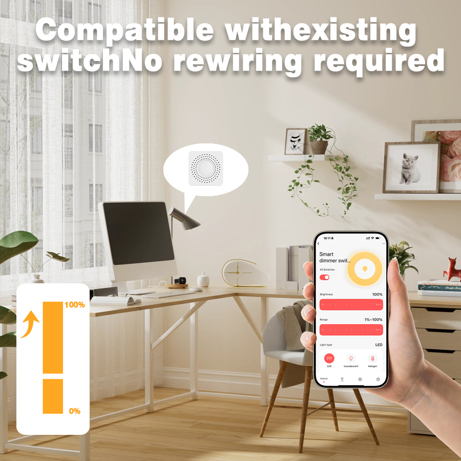 Tuya WiFi Hidden Dimmer Switch - Smart Light Switch Wifi recension och pris